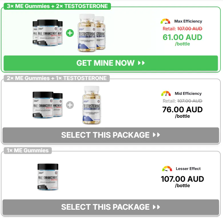 RagnarX Gummies Australia Pricing